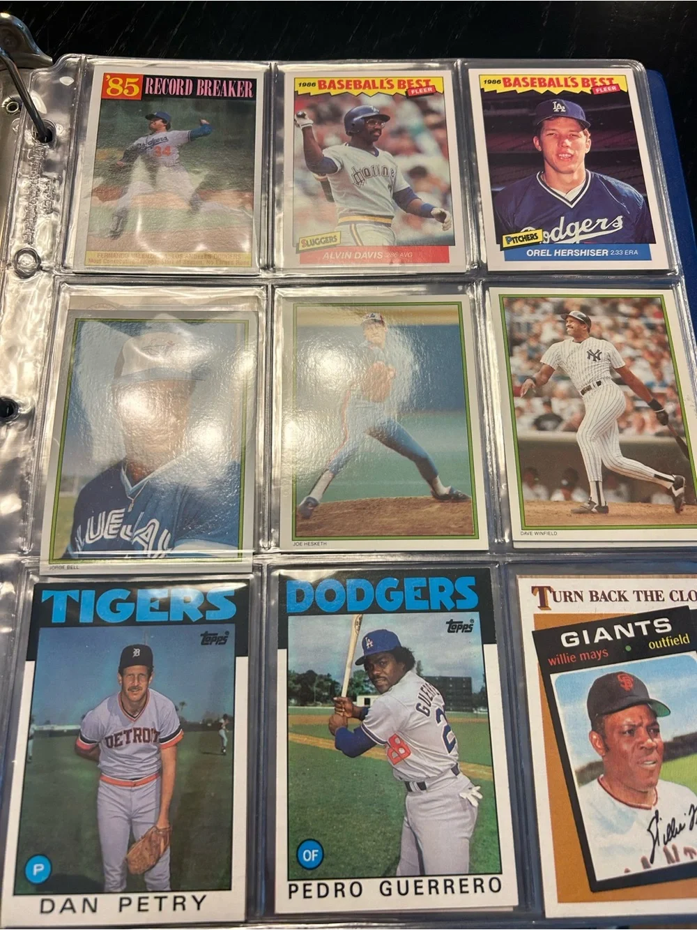Baseball Card Collection 148 Binder Page in Clear Plastic - Transparent